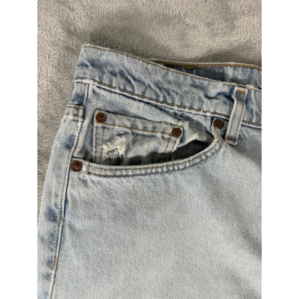 Levis 550 Jeans Mens 38x34 Relaxed Fit Straight Leg Made In USA 90's Light Wash